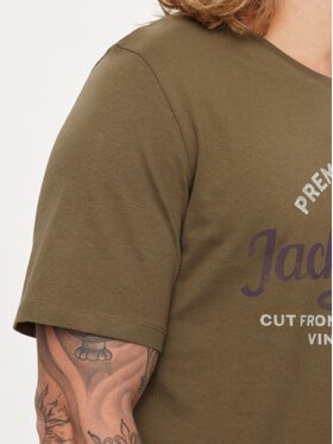 Jack&Jones T-Shirt Jprblulouie 12259674 Brązowy Regular Fit