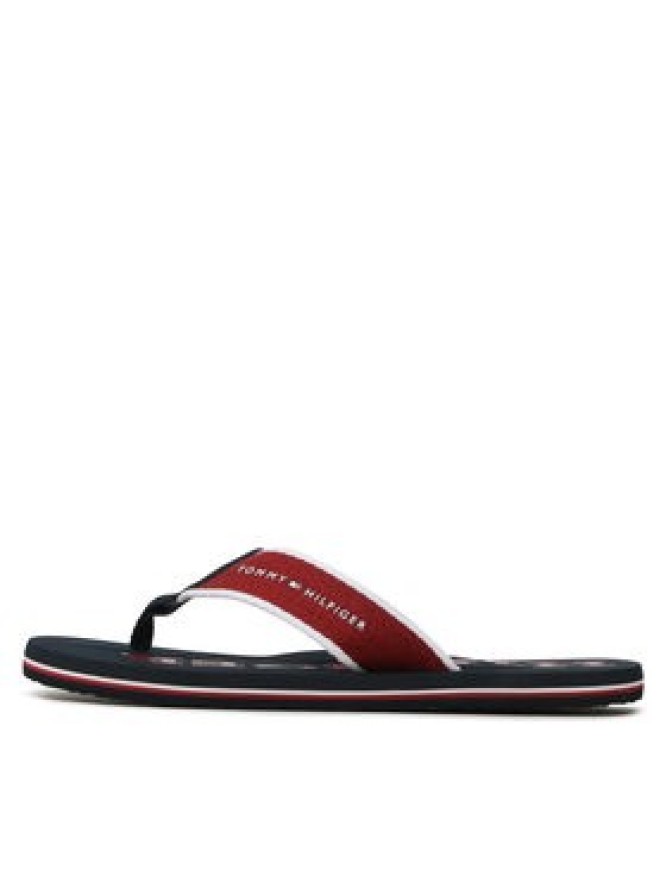 Tommy Hilfiger Japonki Classic Hilfiger Beach Sandal FM0FM04617 Bordowy