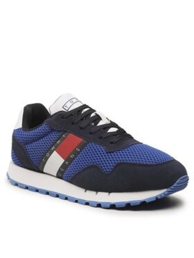 Tommy Jeans Sneakersy Retro Runner Mesh EM0EM01172 Granatowy