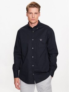 Gant Koszula The Broadcloth Reg 3046400 Czarny Regular Fit