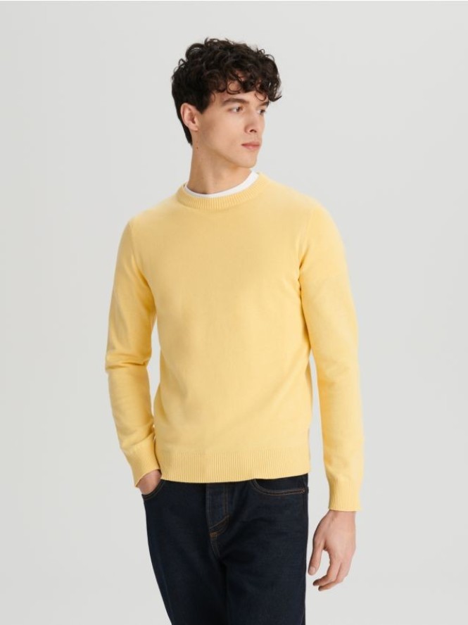 Sweter - żółty