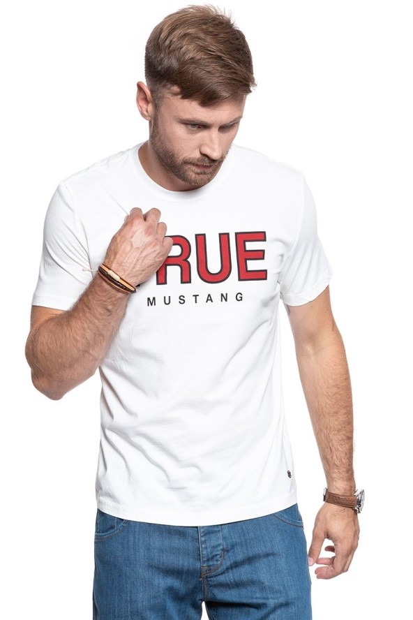 MUSTANG T SHIRT Alex C Print CLOUD DANCER 1008702 2020