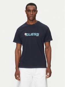 Guess T-Shirt F5GI06 I3Z14 Granatowy Regular Fit