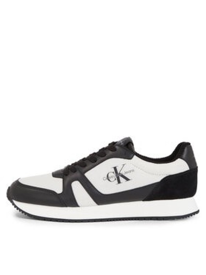 Calvin Klein Jeans Sneakersy Retro Runner Low Lace Up Cut Out YM0YM00816 Czarny