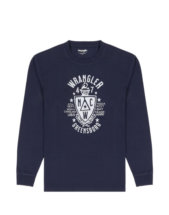 LEE AMERICANA TEE MĘSKA KOSZULKA Z DŁUGIM RĘKAWEM LONGSLEEVE NAVY 112341144