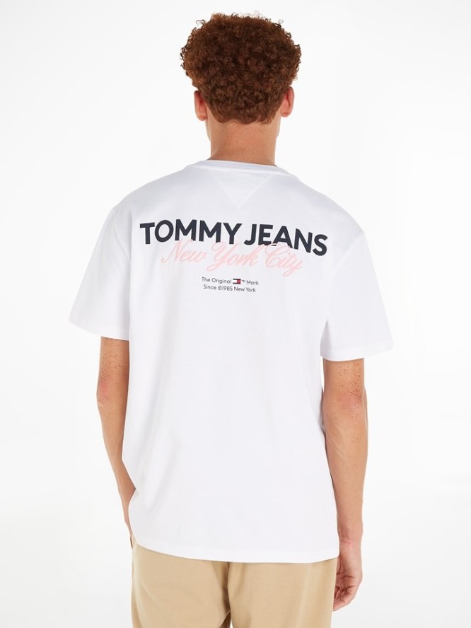 TOMMY JEANS Koszulka w kolorze białym rozmiar: S