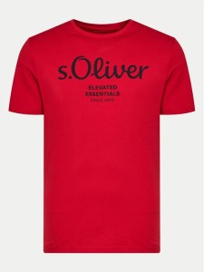 s.Oliver T-Shirt 2139909 Czerwony Regular Fit