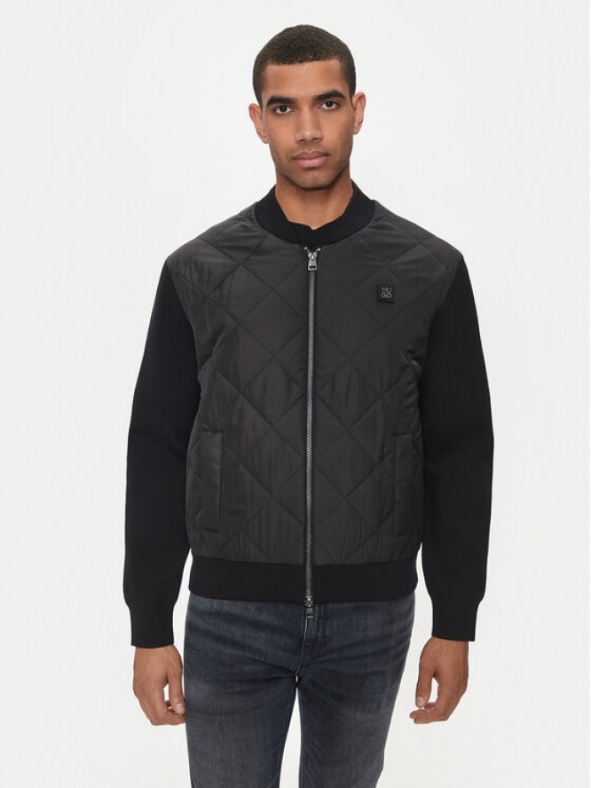 Hugo Kurtka bomber Sybor 50516619 Czarny Relaxed Fit