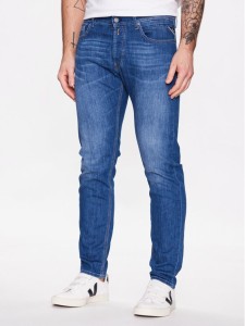 Replay Jeansy M1008J.000.591 Granatowy Regular Fit