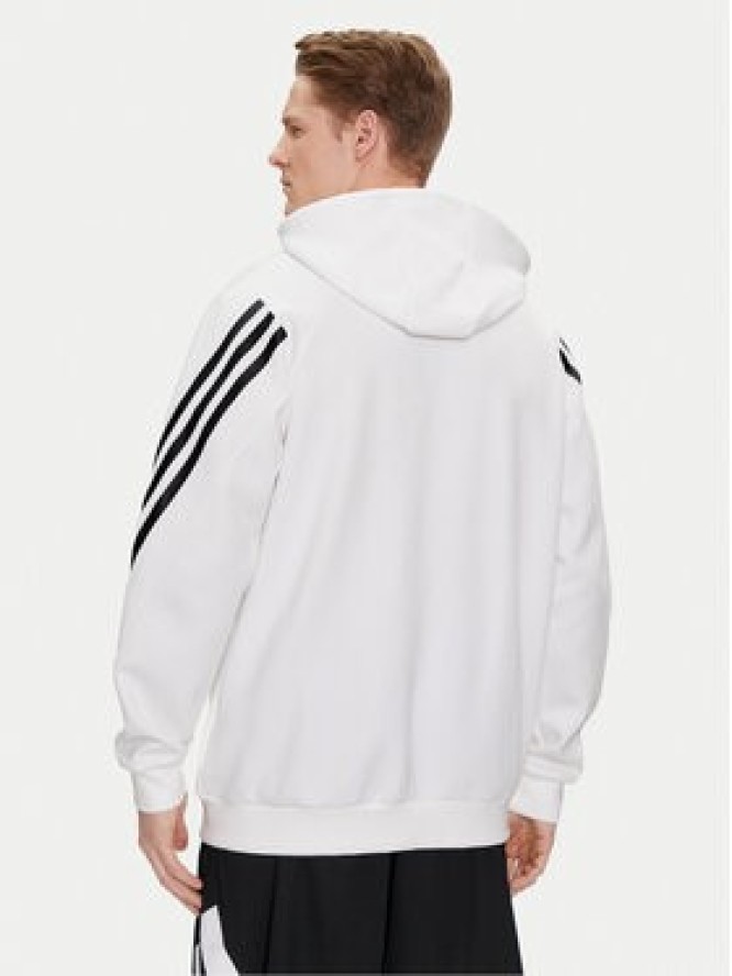 adidas Bluza Future Icons 3-Stripes Full-Zip Hoodie IC8258 Biały Regular Fit