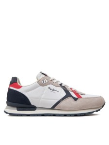 Pepe Jeans Sneakersy Brit Road M PMS40007 Biały