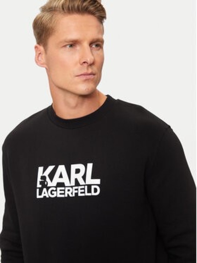 KARL LAGERFELD Bluza 705091 544917 Czarny Regular Fit