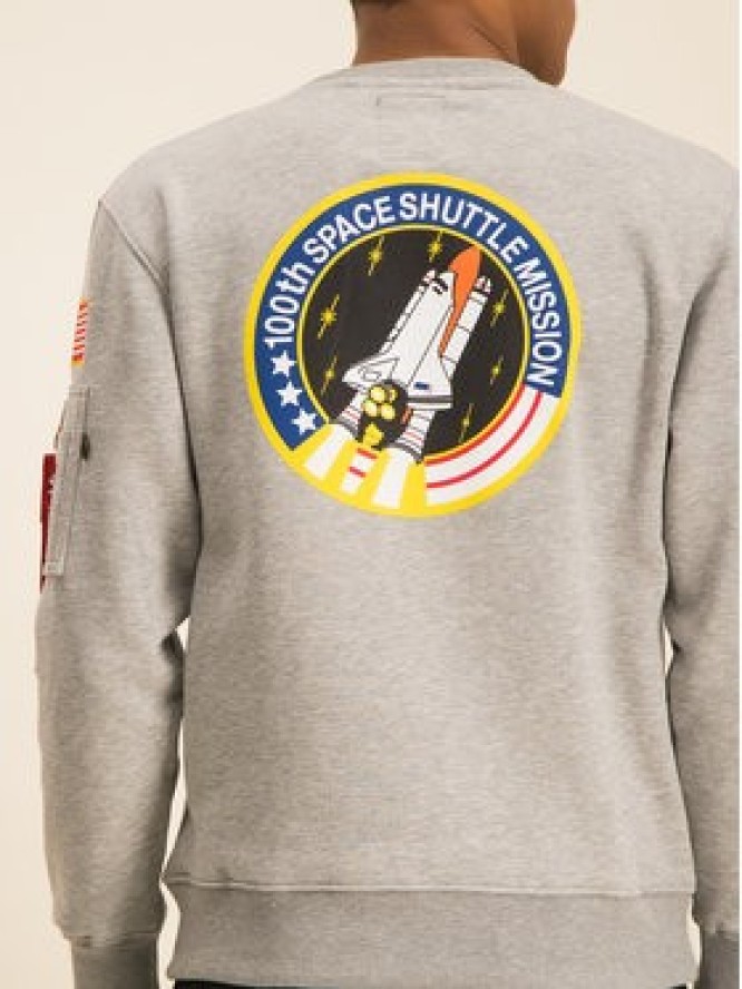 Alpha Industries Bluza Space Shuttle 178307 Szary Regular Fit