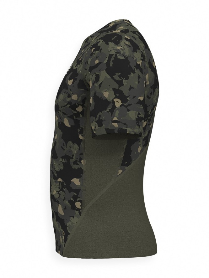 Koszulka treningowa męska Under Armour UA Hg Armour Prtd Ss - oliwkowa/khaki