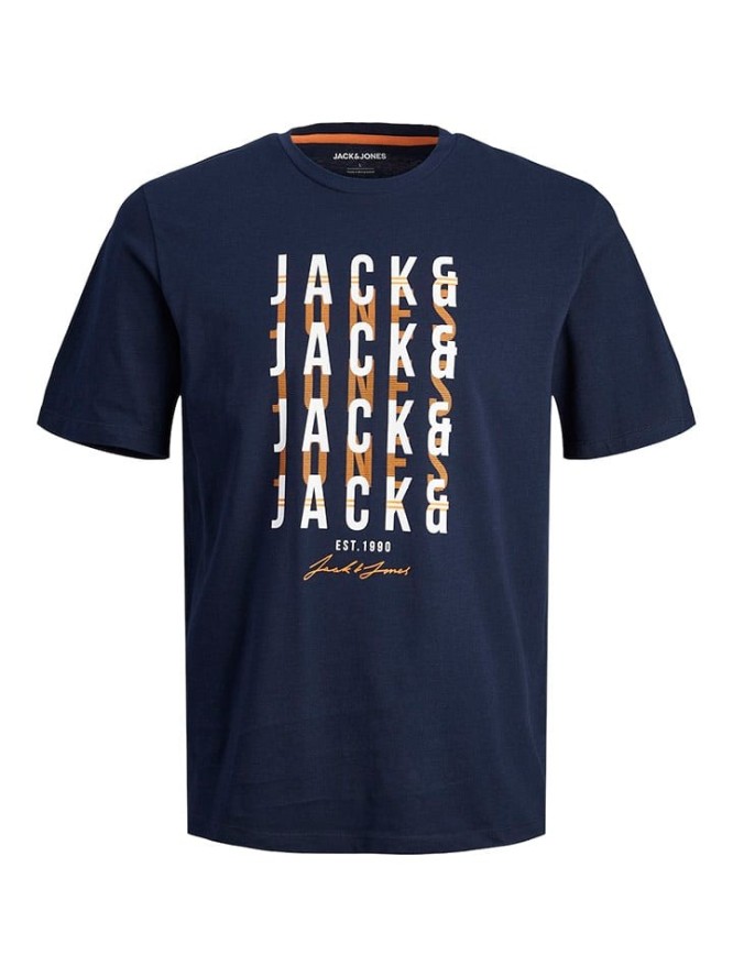 Jack & Jones Koszulka "Delvin" w kolorze granatowym rozmiar: M