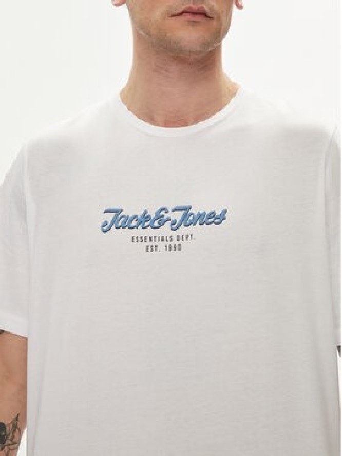 Jack&Jones T-Shirt Henry 12248600 Biały Standard Fit