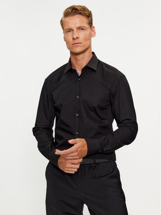 Hugo Koszula Koey 50494513 Czarny Slim Fit