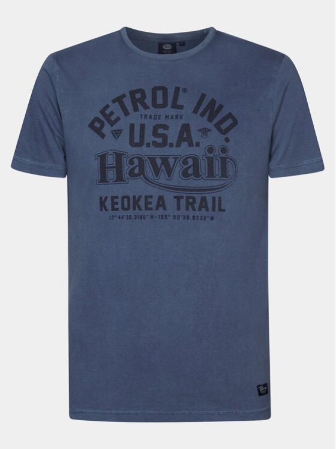 Petrol Industries T-Shirt M-1040-TSR606 Niebieski Regular Fit