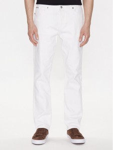 Lindbergh Jeansy 30-050003WHT Biały Loose Fit