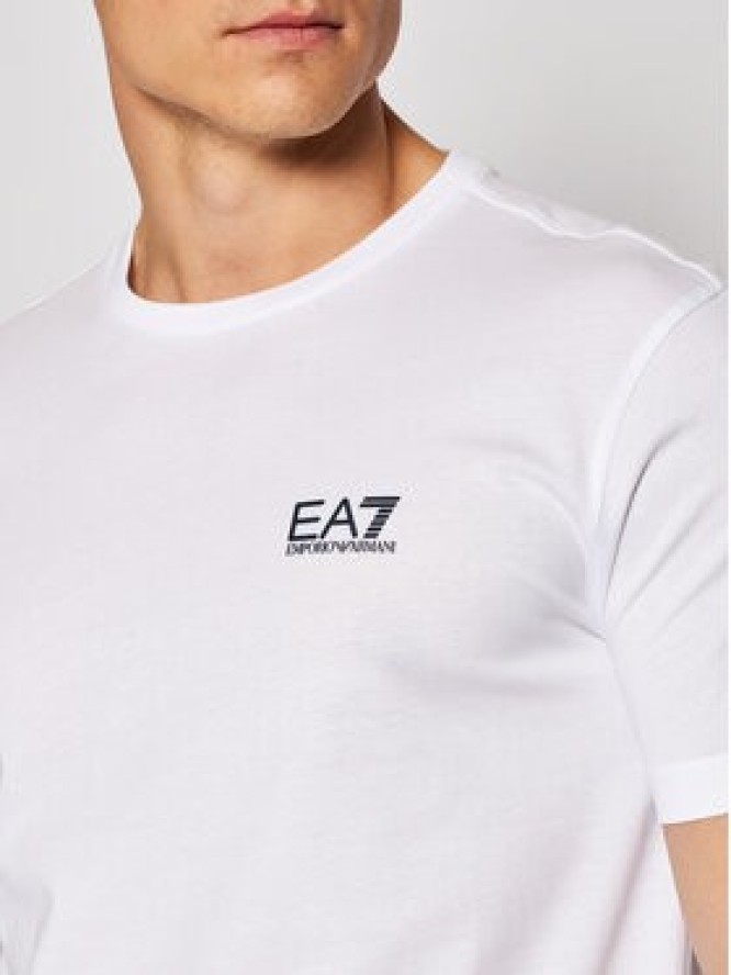 EA7 Emporio Armani T-Shirt 8NPT51 PJM9Z 1100 Biały Regular Fit