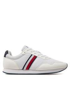 Tommy Hilfiger Sneakersy Lo Runner Mix FM0FM04958 Biały