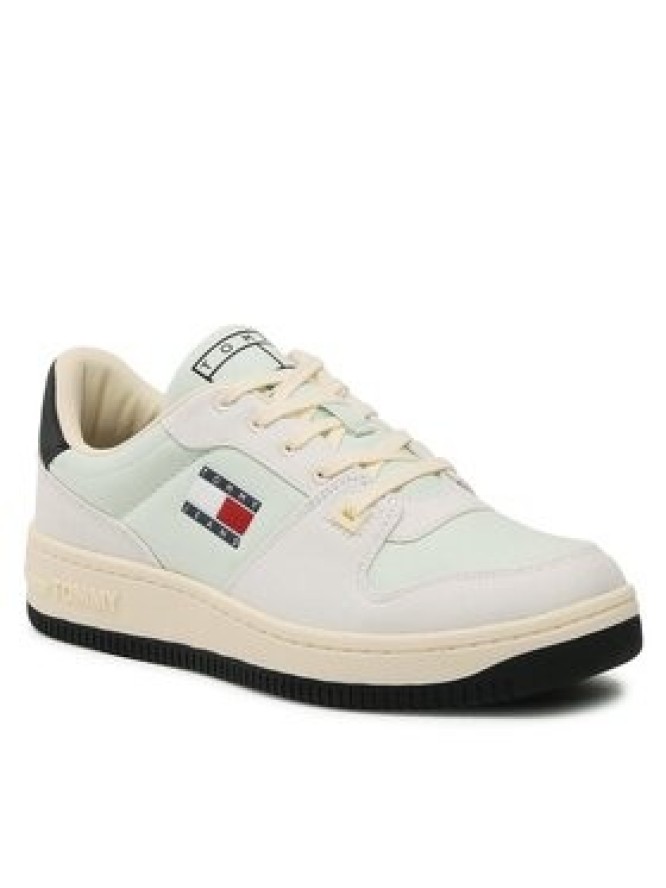 Tommy Jeans Sneakersy Basket Canvas EM0EM01163 Zielony