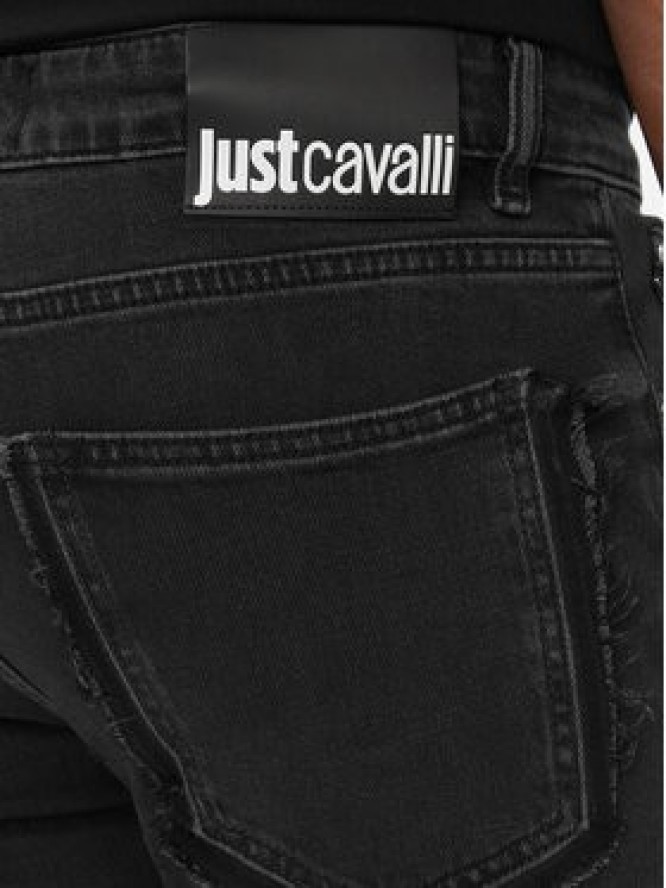 Just Cavalli Jeansy 76OAB5J0 Czarny Super Slim Fit