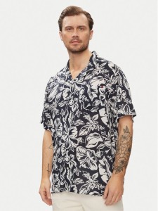 Tommy Hilfiger Koszula Bowling UM0UM03227 Granatowy Relaxed Fit