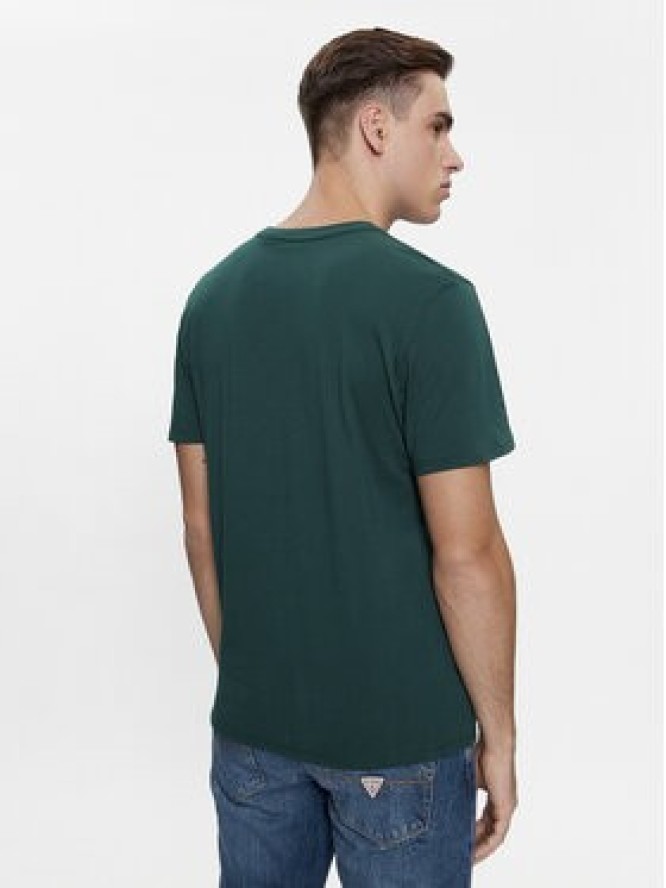 Guess T-Shirt M4RI62 K9RM1 Zielony Slim Fit