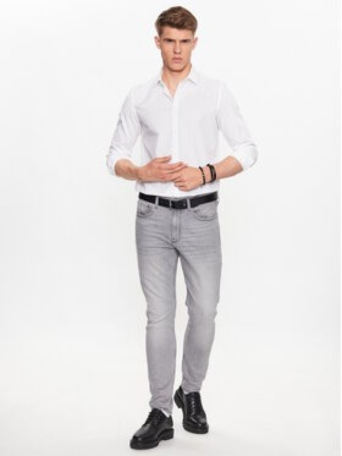 Petrol Industries Koszula M-NOOS-SIL002 Biały Slim Fit