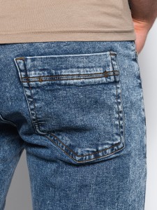 Spodnie męskie jeansowe SKINNY FIT - niebieskie V5 P1062 - XXL