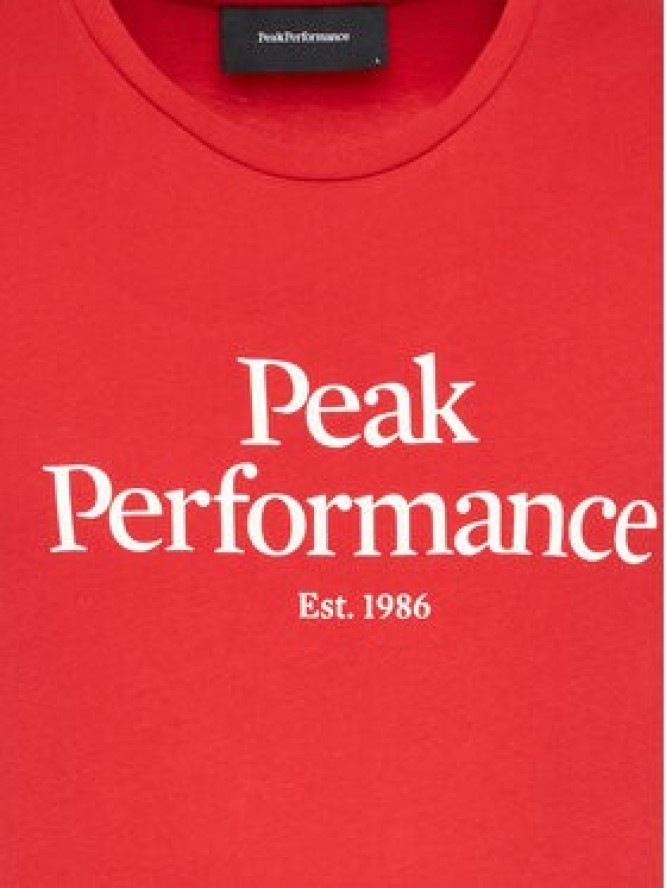 Peak Performance T-Shirt Original G77692400 Czerwony Slim Fit