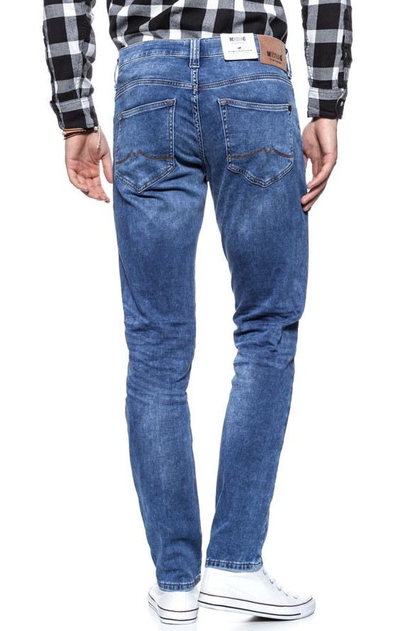 SPODNIE MĘSKIE MUSTANG Oregon Tapered K DENIM BLUE 1006064 5000 313