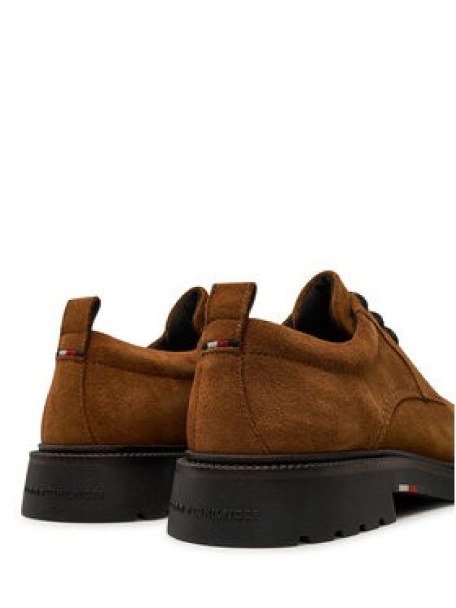 Tommy Hilfiger Półbuty Light Hilfiger Lwt Suede Shoe FM0FM05088 Brązowy