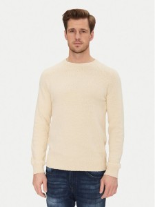 Blend Sweter 20717701 Beżowy Regular Fit