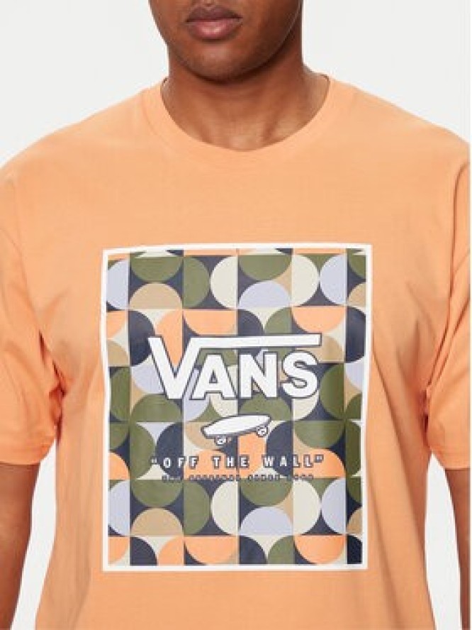 Vans T-Shirt Mn Classic Print Box VN0A5E7Y Brązowy Classic Fit