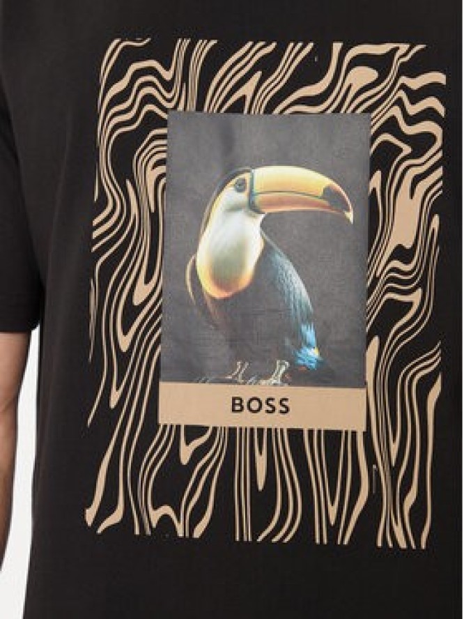 Boss T-Shirt Te_Tucan 50516012 Czarny Regular Fit