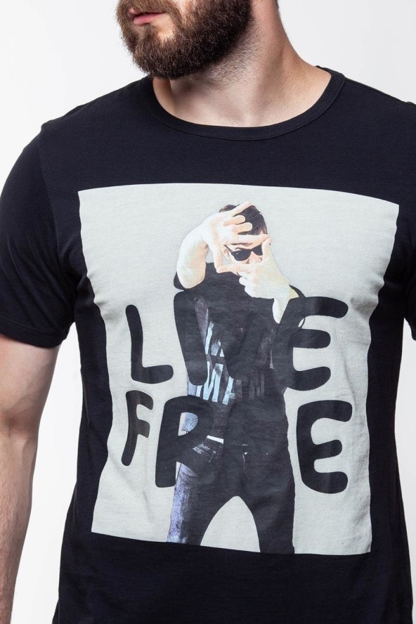 LEE T SHIRT PHOTO TEE BLACK L60QEP01