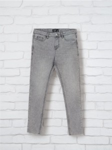 Jeansy skinny fit - szary