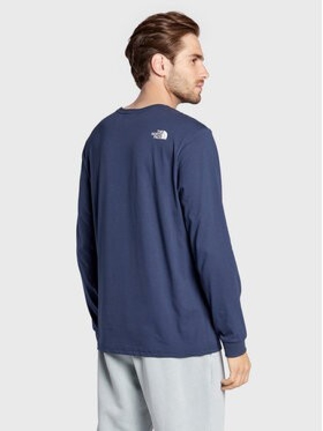 The North Face Longsleeve Simple Dome NF0A3L3B Granatowy Regular Fit