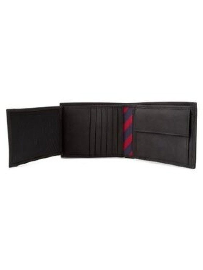 Tommy Hilfiger Duży Portfel Męski Johnson Trifold AM0AM00665 Czarny