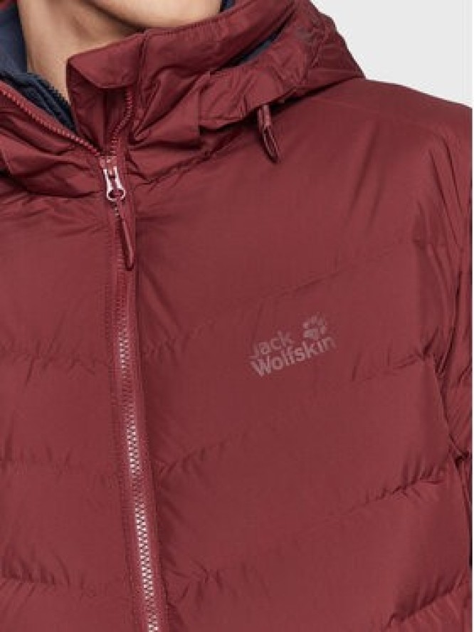 Jack Wolfskin Kurtka puchowa Fairmont 1203591 Bordowy Regular Fit