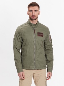 Aeronautica Militare Kurtka przejściowa 231AB2068CT3013 Zielony Regular Fit