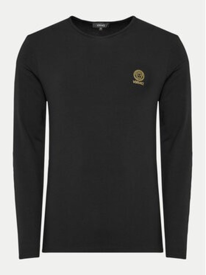 Versace Longsleeve AUU01007 1A10011 Czarny Regular Fit