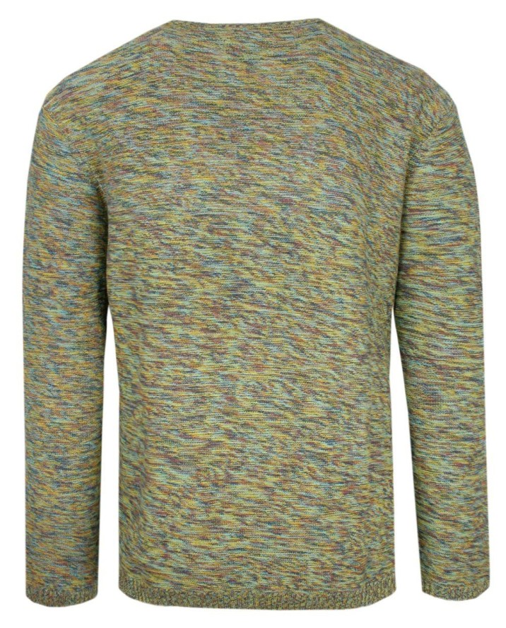 Oryginalny Sweter Męski Pioneer – Bawełna – Melanżowa Tkanina - Kolorowy