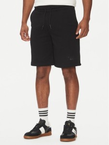 Richmond X Szorty sportowe UMP25007BE Czarny Regular Fit