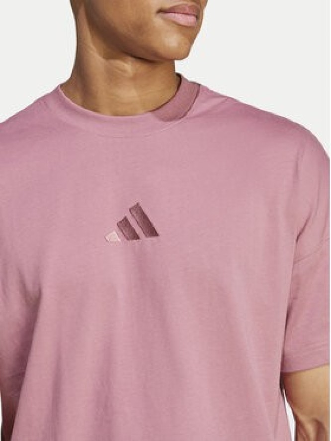 adidas T-Shirt ALL SZN IY4140 Różowy Loose Fit