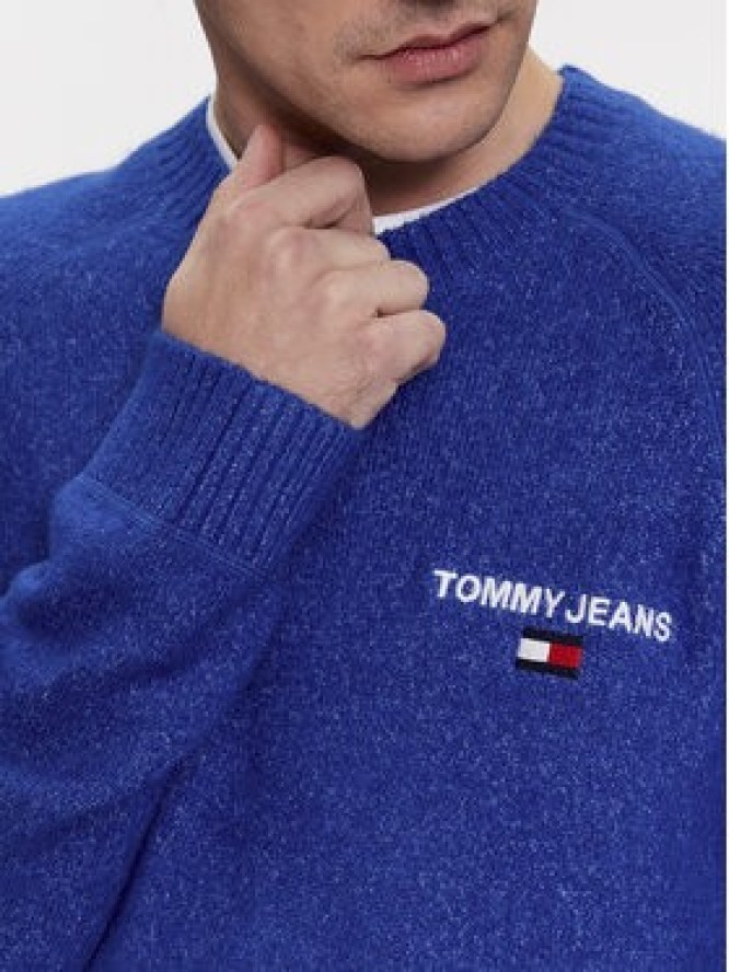 Tommy Jeans Sweter DM0DM17756 Niebieski Regular Fit