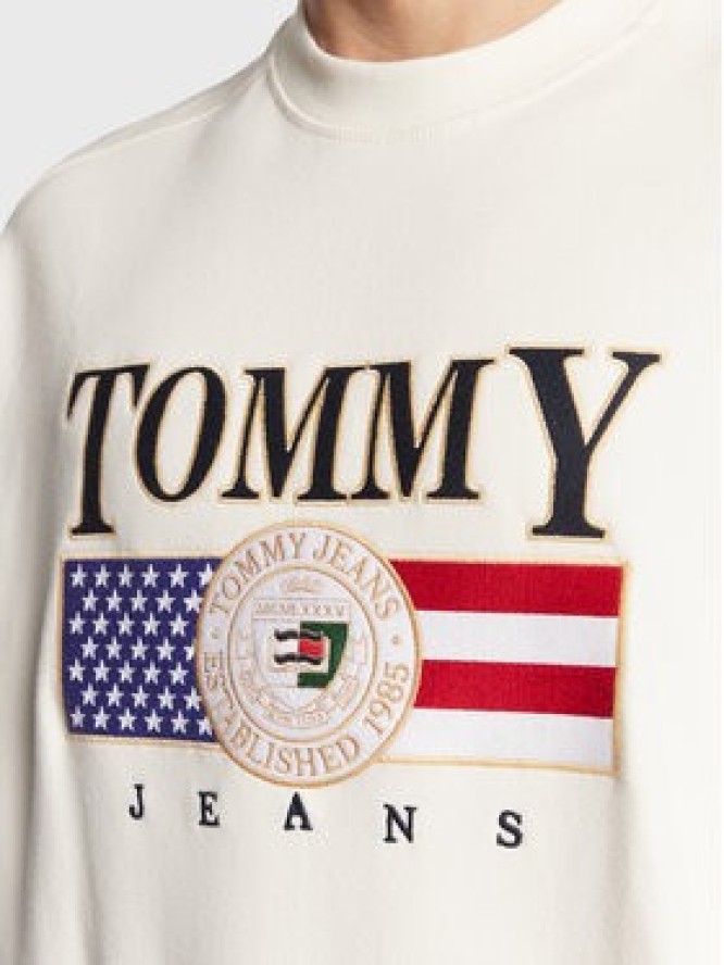 Tommy Jeans Bluza Luxe DM0DM15717 Écru Regular Fit