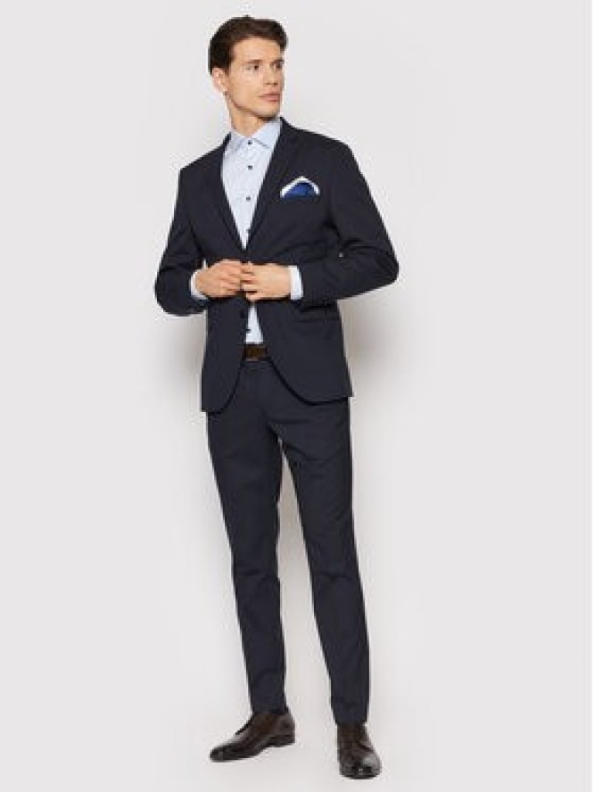 Selected Homme Marynarka Logan 16051230 Granatowy Slim Fit